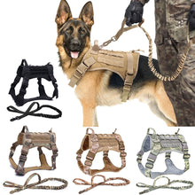Load image into Gallery viewer, Tactical Dog Harness Vest And Leash Set - shoplipari
