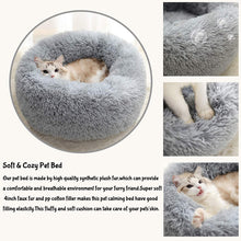 Load image into Gallery viewer, Donut Round Plush Pet Bed - shoplipari