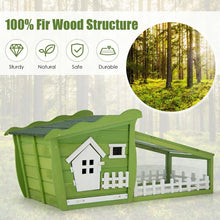 Load image into Gallery viewer, 62 Inch Wooden Rabbit Hutch