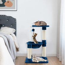 Load image into Gallery viewer, Multi-level Cat Tree with Scratching Posts/ Hammock