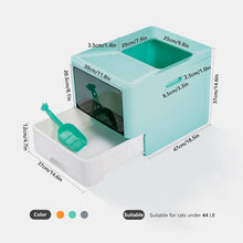 Load image into Gallery viewer, Foldable Litter Box Comes with Shovel Tray
